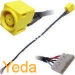 שקע טעינה+כבל  למחשב נייד B590 Lenovo , מק"ט 07