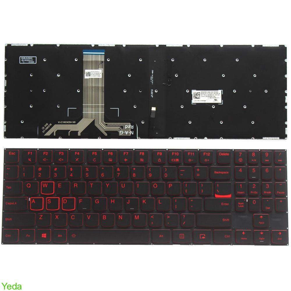 173 מקלדת למחשב נייד + תאורה לבנה/אדומה KEYBOARD LENOVO Y520-15IKB , מק"ט KL173 – תמונה 1