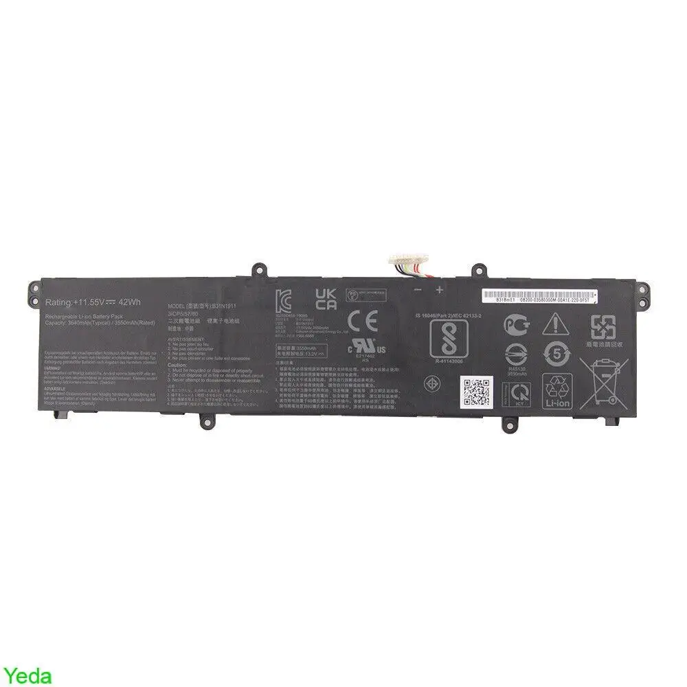164 סוללה למחשב נייד BATTERY ASUS B31N1911, מק"ט BA164 – תמונה 1