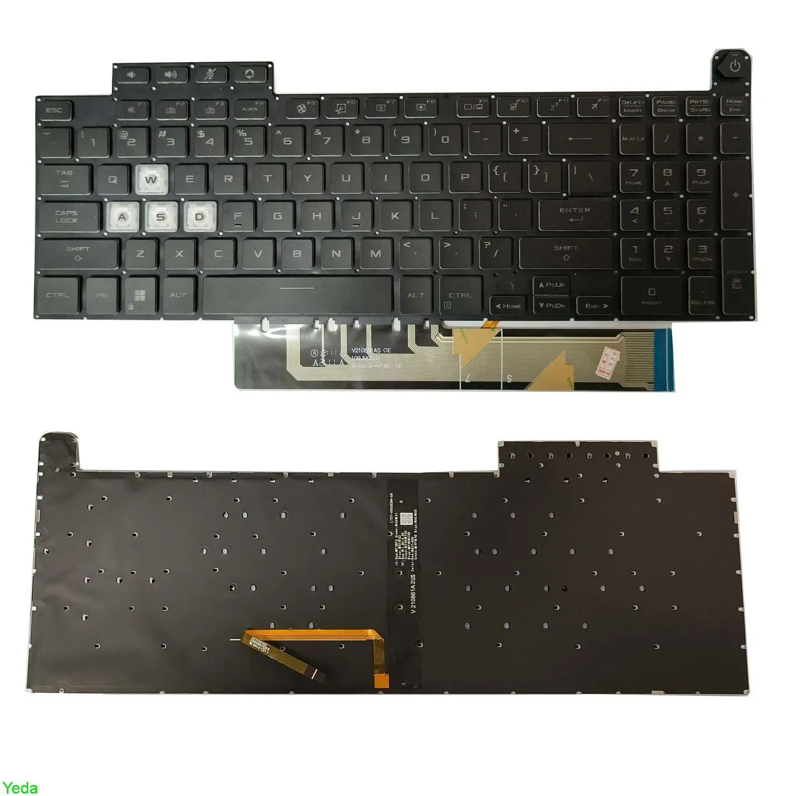 198 מקלדת למחשב נייד KEYBOARD ASUS FA507 , מק"ט KA198 – תמונה 1