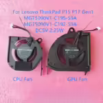 מאווררים 2 למחשב נייד FAN LENOVO P15 , מק"ט FL650