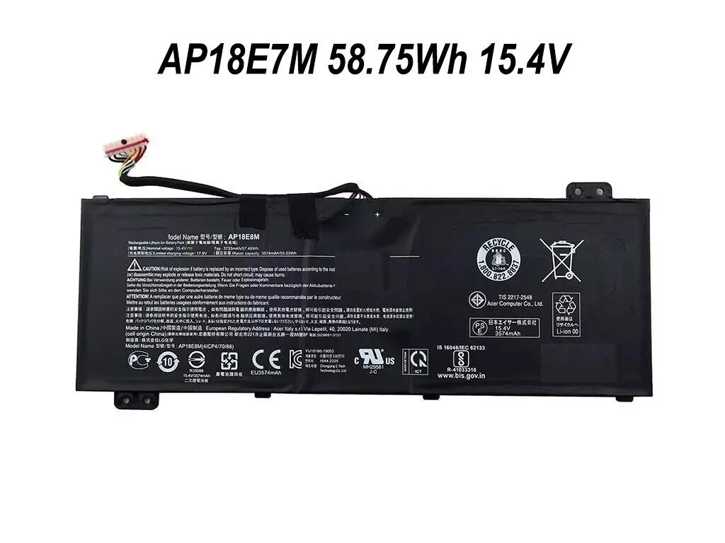 B57 סוללה מקורית למחשב נייד BATTERY AN515-52 ACER, מק"ט BA57 – תמונה 1
